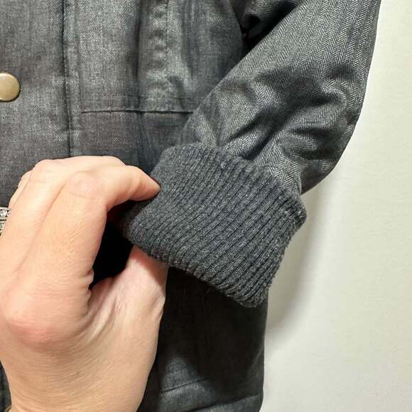 Okie Dokie Gray Winter Parka Coat Size 18mons, Removable Hood Shearling Lined - Picture 5 of 7